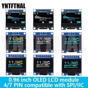 0,96 дюймов IIC SPI Последовательный 7 /4Pin Белый/Синий/Желто-Синий OLED-Дисплей Модуль SSD1306 SSD1315 12864 ЖК-Экран Плата для Arduino