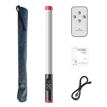 1 комплект Цветовой Температуры 3000-6000K RGB Fill Light Stick Handheld Diving LED Color Light Stick Черный и Белый