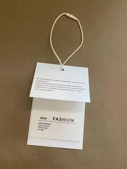 100шт винтажных бумажных вешалок для одежды Цена Размер вешалок Деревянная бумага с логотипом Переработанный картон