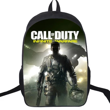 16-дюймовый рюкзак с принтом Call Of Duty Warzone для мальчиков-подростков и девочек, 2-слойные школьные сумки, Женский Мужской рюкзак для ноутбука, Детская сумка для книг