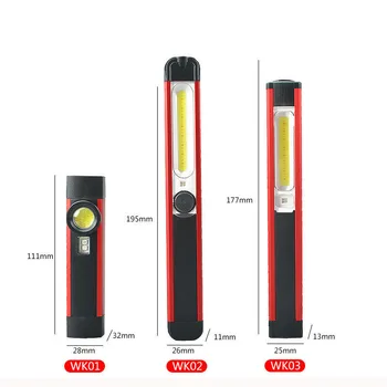 3 типа Светодиодный Фонарик COB Магнитный УФ-свет ручная Вспышка Факел Лампа магнит Свет USB перезаряжаемый для кемпинга Работа чтение