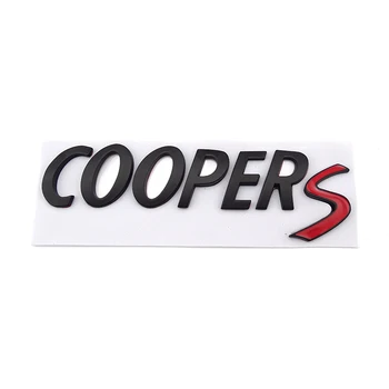 3D cooper s черный Значок Наклейка Багажника Задняя Дверь Багажника буквы Эмблемы Автомобиля для BMW mini Countryman Paceman clubman