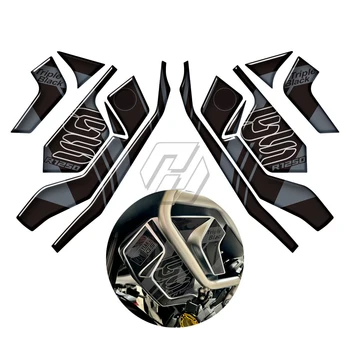 3D Наклейка Защиты Радиатора Мотоцикла из Смолы для BMW R1250GS Adventure 2019-2023 40 Лет GS Тройной Черный