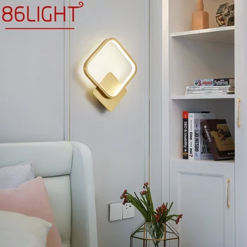 86LIGHT Современный Медный Настенный Светильник LED 3 Цвета Роскошное Бра для Домашнего Декора Гостиной Спальни