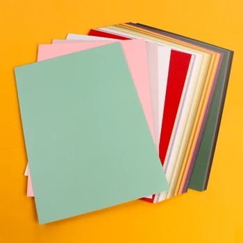 DUOFEN 25 цветов Мерцающая бумага для поделок поздравительные открытки бумага 250 г формата А5 для поделок своими руками Альбом для вырезок из бумаги