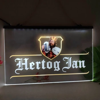Hertog Jan Bar Holland Разноцветная Светящаяся вывеска с эффектом неонового свечения Домашний декор Стена спальни