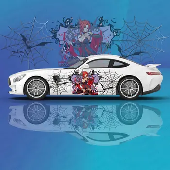 Honkai Impact Anime Girl Itasha Car Wrap Защитные Наклейки Наклейка На Автомобиль Креативная Наклейка Модификация Стороны Автомобиля Декоративная Наклейка