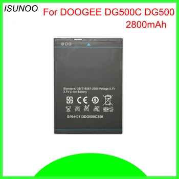 ISUNOO 5 шт./лот Аккумулятор B-DG500C Для Doogee DG500C BDG500C 2800 мАч Высококачественные Аккумуляторные Батареи Для Мобильных Телефонов