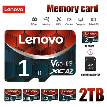Lenovo 2TB Высокоскоростная Micro TF SD-Карта 1TB 512GB 256GB Флэш-SD-Карта SD-Карта Памяти 128 ГБ Для Nintendo Switch trimui smart pro