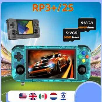 Retroidpocket 3 Plus 2S Ручной Ретро Игровой Автомат с 4,7-дюймовым Сенсорным Экраном Android 11T618 HDMI HD Видеоигра 60000 Игровая Приставка Подарок