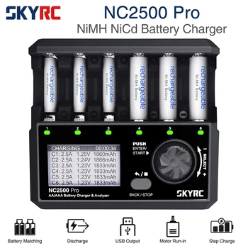 SKYRC NC2500 Pro NiMH NiCd Аккумулятор QC3.0 Зарядное Устройство для Аккумуляторных Батарей AA AAA Универсальный ЖК-Смарт-Аккумулятор 3в1 Быстрое Зарядное устройство