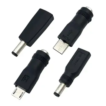 USB Type C Micro USB в DC5521 Преобразователь Электрической Вилки Для Зарядки Мобильного Телефона Адаптер Головка Интерфейс 5V
