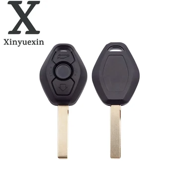 Xinyuexin Remote Key Shell 3 Кнопки Замена Крышки Корпуса Ключа Автомобиля Брелок для BMW E46 E81 E39 E60 E61 E63 E38 E83 Автомобильные Аксессуары