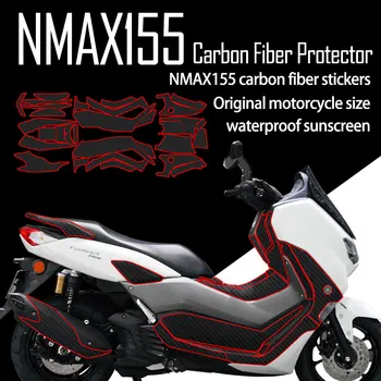 Аксессуары Для Мотоциклов Защитная Пленка Для Установки Наклейки Из Углеродного Волокна Full Body Protector Для Yamaha Nmax 155 2020-2022 NMAX155