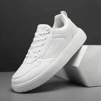 Белые кроссовки для мужчин, легкие дышащие спортивные повседневные кроссовки для подростков, универсальная маленькая обувь для скейтборда для женщин