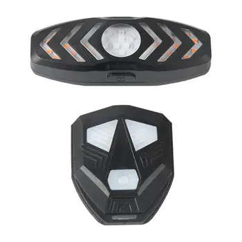 Велосипедные поворотники, сигнальная лампа для велосипеда, USB Перезаряжаемый пульт дистанционного управления, задняя сигнализация для велосипеда, светодиодный предупреждающий сигнал датчика движения