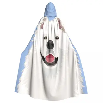Взрослый Плащ-накидка с капюшоном, Средневековый костюм Самоеда, Собака-приятель, Ведьма, Викка, Карнавальная вечеринка вампиров