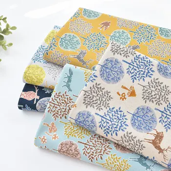 винтажная хлопчатобумажная ткань Bird squirrel Grove в стиле пэчворк из высококачественной ткани для платья-рубашки из Японии DIY bag 0,5 метра