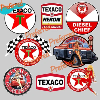 Высококачественная Наклейка На Ноутбук Для Мотокросса, Шлем, Стена Багажника, Серфинг, Кемпер, Виниловая Автомобильная Наклейка, Высечка для Texaco Skull Pinup