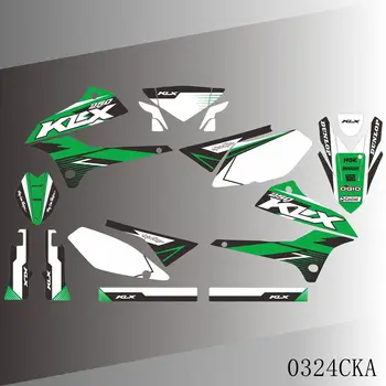Графические наклейки Фон Наклеек Для Kawasaki KLX250 KLX 250 2008 2009 2010 2011 2012 2013 2014 2015 2016 2017 2018 2019 2020
