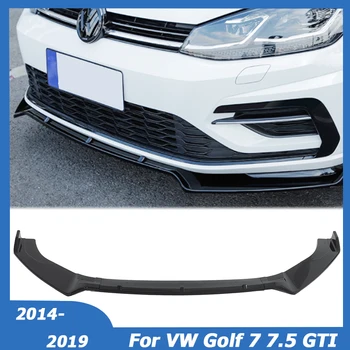Для VW Golf 7 7,5 MK7 MK7.5 GTI GTD R R-LINE 2014-2019 Передний Бампер, Спойлер, Боковой Сплиттер, Диффузор, Обвес, Автомобильные Аксессуары