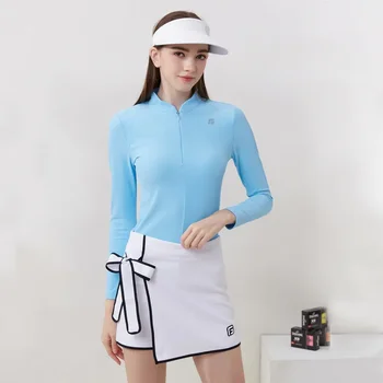 Женская одежда для гольфа 2023, Осенняя Новая рубашка, спортивный топ с длинным рукавом, костюм для пинг-понга, тренировочный костюм для бадминтона, весенняя повседневная одежда