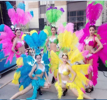 Женское танцевальное шоу певиц, женские сексуальные крылья из перьев, костюмированная вечеринка, фестиваль косплея самбы, карнавальные костюмы, щит из перьев