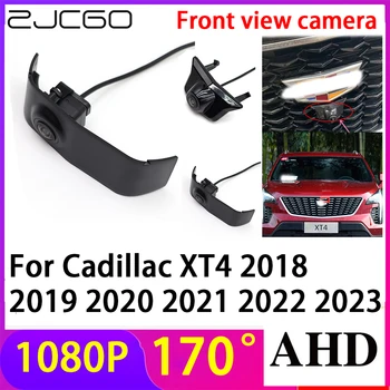 Камера заднего вида с логотипом ZJCGO AHD 1080P для парковки автомобиля Водонепроницаемая для Cadillac XT4 2018 2019 2020 2021 2022 2023