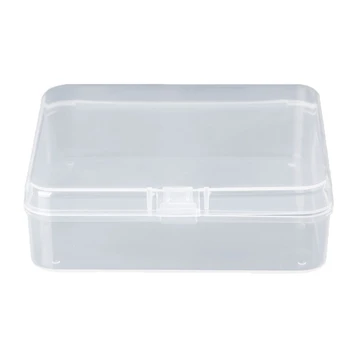 Квадратные Прозрачные пластиковые коробки для хранения ювелирных изделий, бусины, поделки для футляра-контейнера