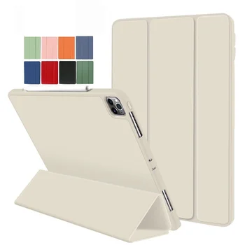 Кожаный чехол для Смарт-планшета Для iPad Pro 11 10,2 7-го, 8-го, 9-го поколения 9,7 5/6-го Mini6 с прорезью для ручки Для iPad Air 5 4