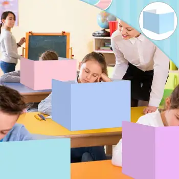 Красочные разделители столов Надежные красочные разделители столов в классе Повышают внимание учащихся к конфиденциальности с помощью учебного теста