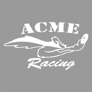 Креативные наклейки ACME Racing Wile E. Наклейка на автомобиль Coyote, Бампер окна грузовика, Виниловая наклейка на ноутбук
