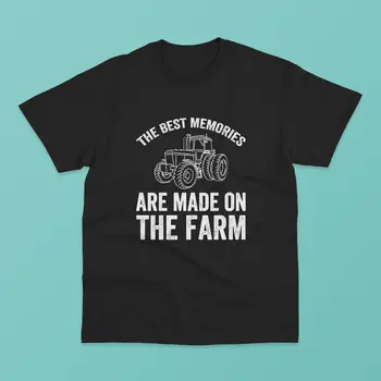 Лучшие воспоминания остаются на ферме - классическая футболка с длинными рукавами в подарок от funny farmer