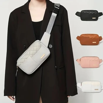 Модная женская сумка через плечо, женская нагрудная сумка для пригородных поездок, многофункциональная сумка для хранения, вышитая квадратная сумка через плечо, поясная сумка через плечо