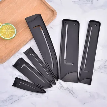 Ножны Для Кухонного Ножа Черные Пластиковые Чехлы Для Ножей Защитная Крышка Лезвия Ножа Защитные Кромки Чехла Кухонные Принадлежности