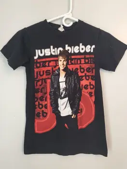 Оригинальная футболка Justin Bieber Believe Tour 2012/2013, женская, маленькая XS