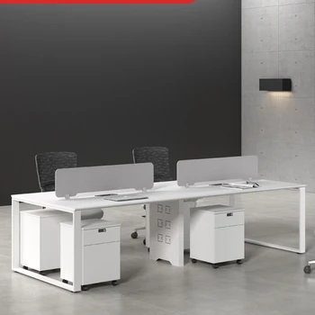 Офисный стол минималистичный современный персонал сочетание современного экрана