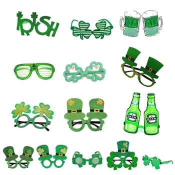 Очки Lucky Irish, очки на День Патрика, Зеленые очки, реквизит для фотосессии, подарок