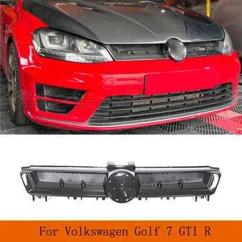Передняя решетка автомобиля для Volkswagen VW Golf 7 MK7 Standard GTI R 2014-2017 Замена передней решетки из сухого карбона Передняя решетка для почек