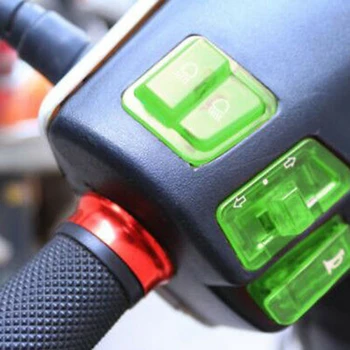 Переключатель Сигнала Поворота Мотоцикла Дальнего и Ближнего Света Кнопка Звукового Сигнала для Скутера GY6 50Cc 125Cc 150Cc Honda DIO AF17 AF18 Зеленый