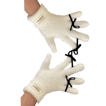 Перчатки L5YA С Полным Пальцем, Перчатки С Полным Пальцем Y2K, Зимние Аксессуары Для Активного Отдыха На Открытом Воздухе, Сенсорный Экран
