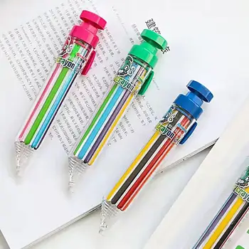 Практичный цветной карандаш, Прозрачный, удобная ручка, легко переносимый Цветной карандаш, Канцелярские принадлежности