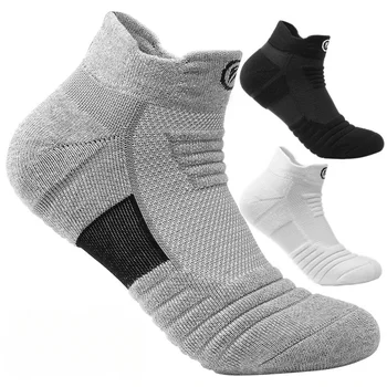 Противоскользящие футбольные носки meias masculina Мужские Женские Хлопчатобумажные носки с короткой длинной трубкой, Футбольные Баскетбольные Спортивные носки, Дышащие Дезодорирующие