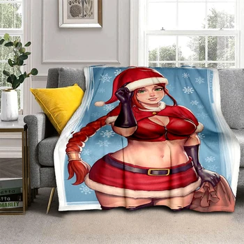 Рождественское одеяло красоты теплый подарок легкий Диван Индивидуальные Рождественские подарки одеяла для кроватей изготовленное на заказ тонкое Одеяло