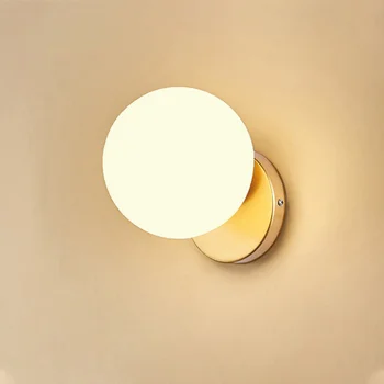 Светодиодный Настенный Светильник Золотой Настенный Светильник Напряжением 110V220V Подходит для Гостиной Спальни Прикроватной Тумбочки Прохода Лестницы Внутренней Декоративной Лампы