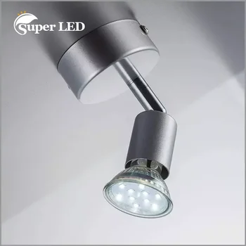 Светодиодный прожектор GU10 Теплого белого цвета с поворотной 1 головкой, Популярный дизайн, светодиодный потолочный светильник и настенный точечный светильник