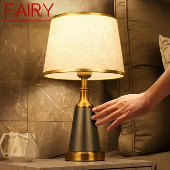 Сказочная современная настольная лампа с затемнением LED, креативный роскошный настольный светильник для дома, гостиной, прикроватной тумбочки в спальне