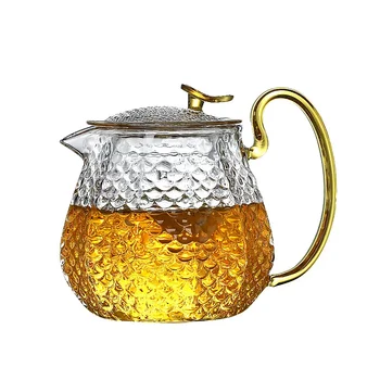 Стеклянный Чайник с Рисунком Молотка, Высокий Чайник Из Боросиликатного Стекла, Заварочный Чайник для Заварки, Чайник Pu Erh Gaiwan, Набор Горшков, Чайники