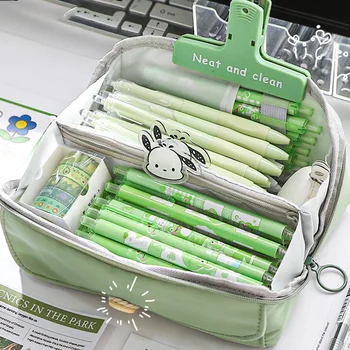 Сумка-органайзер для карандашей с многослойной Многофункциональной переносной сумкой для карандашей для взрослых и детей