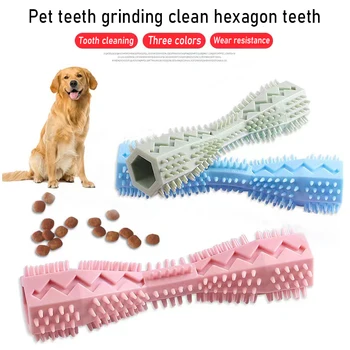 Товары для домашних животных игрушки для скрежета собачьими зубами, грызущие зубы, игрушки для чистки протекающих пищевых продуктов, интерактивное обучение стойкой к укусам чистке зубов домашних животных